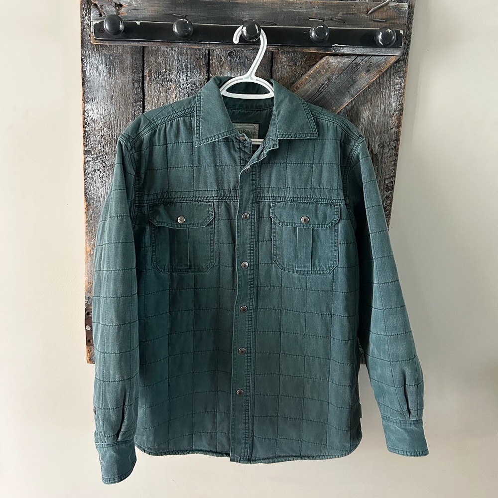 Men's Wind River Lined Quilted Snap Button Shirt or Shacket w/Side Pockets